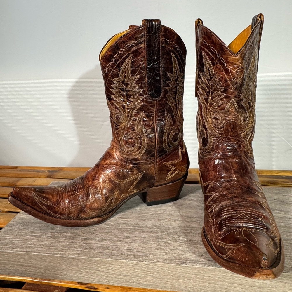 Old Gringo Distressed Brown Heeled Boots